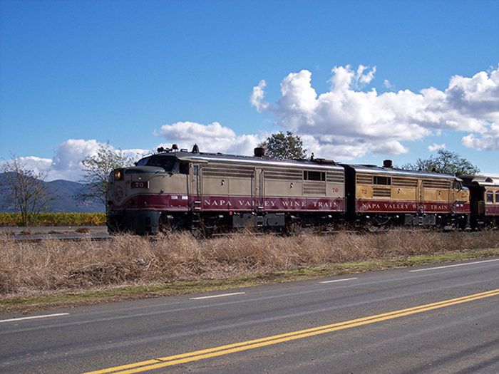 Photograph of the Napa County Wine Train. 